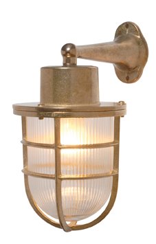 מנורת קיר חוץ פליז מוגן מים סורגים תאורת חוץ